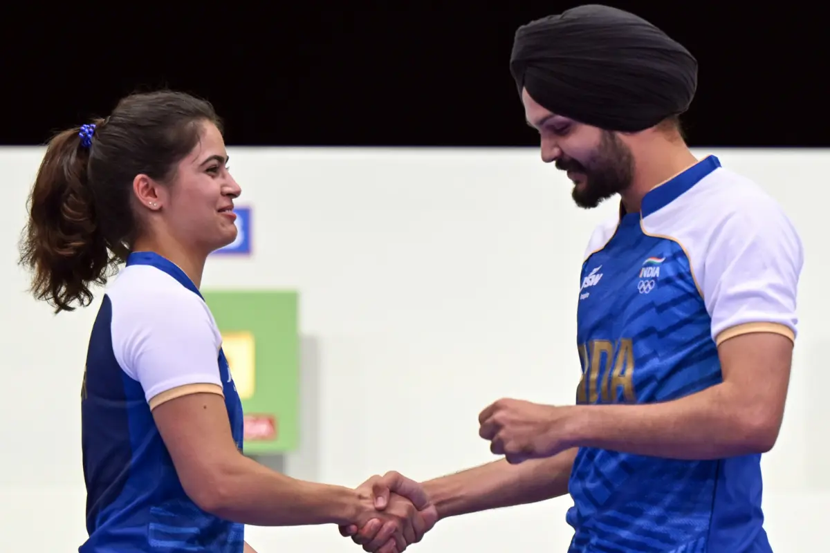 Manu Bhaker & Sarabjot Singh Triumph With Bronze In 10m Air Pistol Mixed Team Event At Paris Olympics