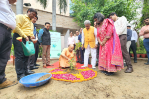 UP CM Yogi Adityanath Plants Saplings Under ‘Ek Ped Maa Ke Naam’ Initiative
