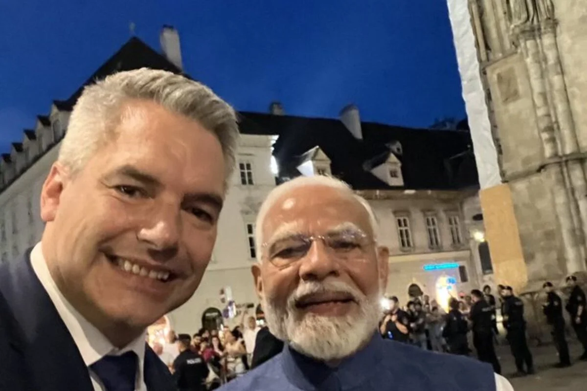 Austrian Chancellor Karl Nehammer Welcomes PM Modi For Private Meeting