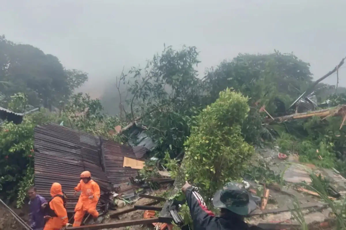 Landslide in Indonesia