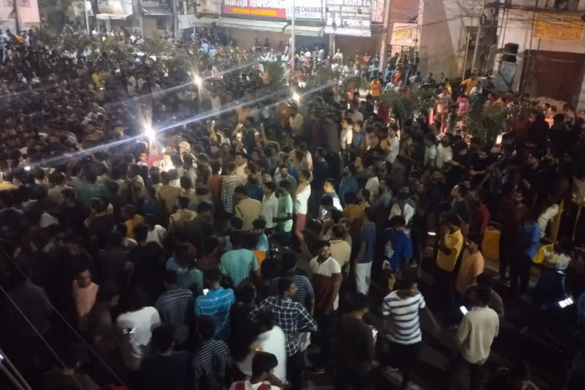 Protest by job Aspirants in Hyderabad