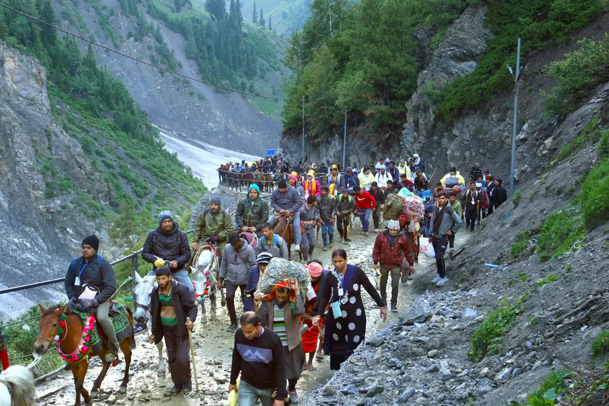 Amarnath Yatra Progresses As Pilgrims Continue Their Journey