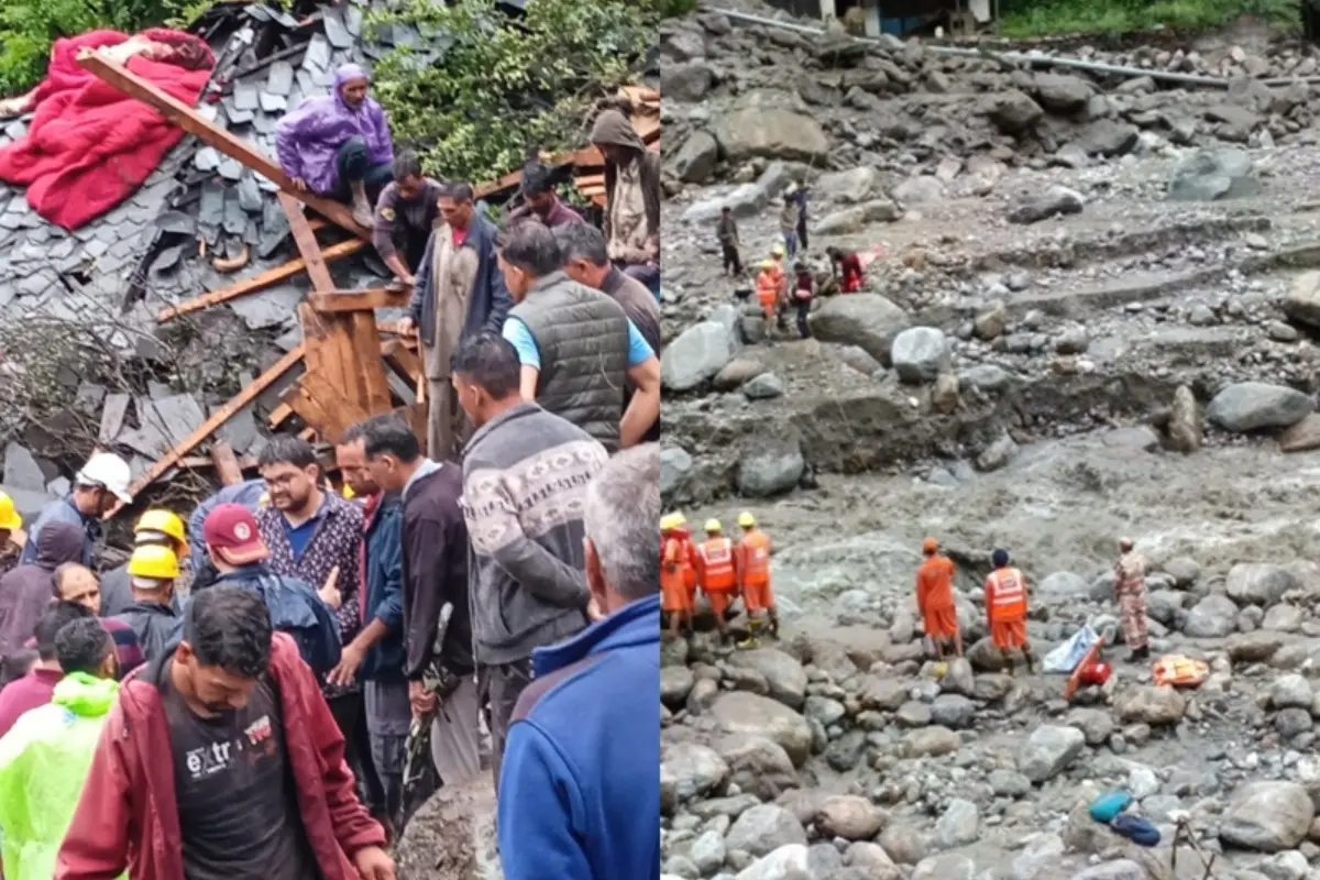 Heavy Rainfall Triggers Flash Floods Along Beas River, Devastating Kullu District