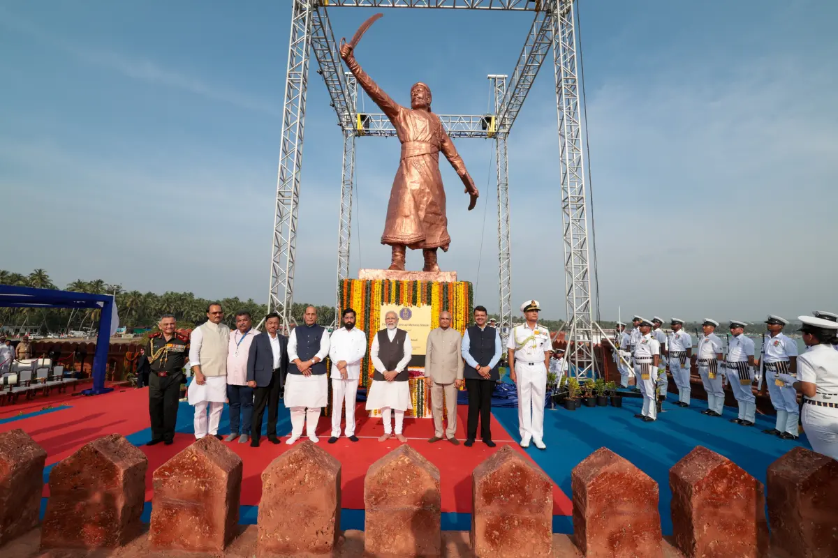 Shivaji Statue Collapse Sparks Controversy In Maharashtra; Fadnavis Urges Restraint