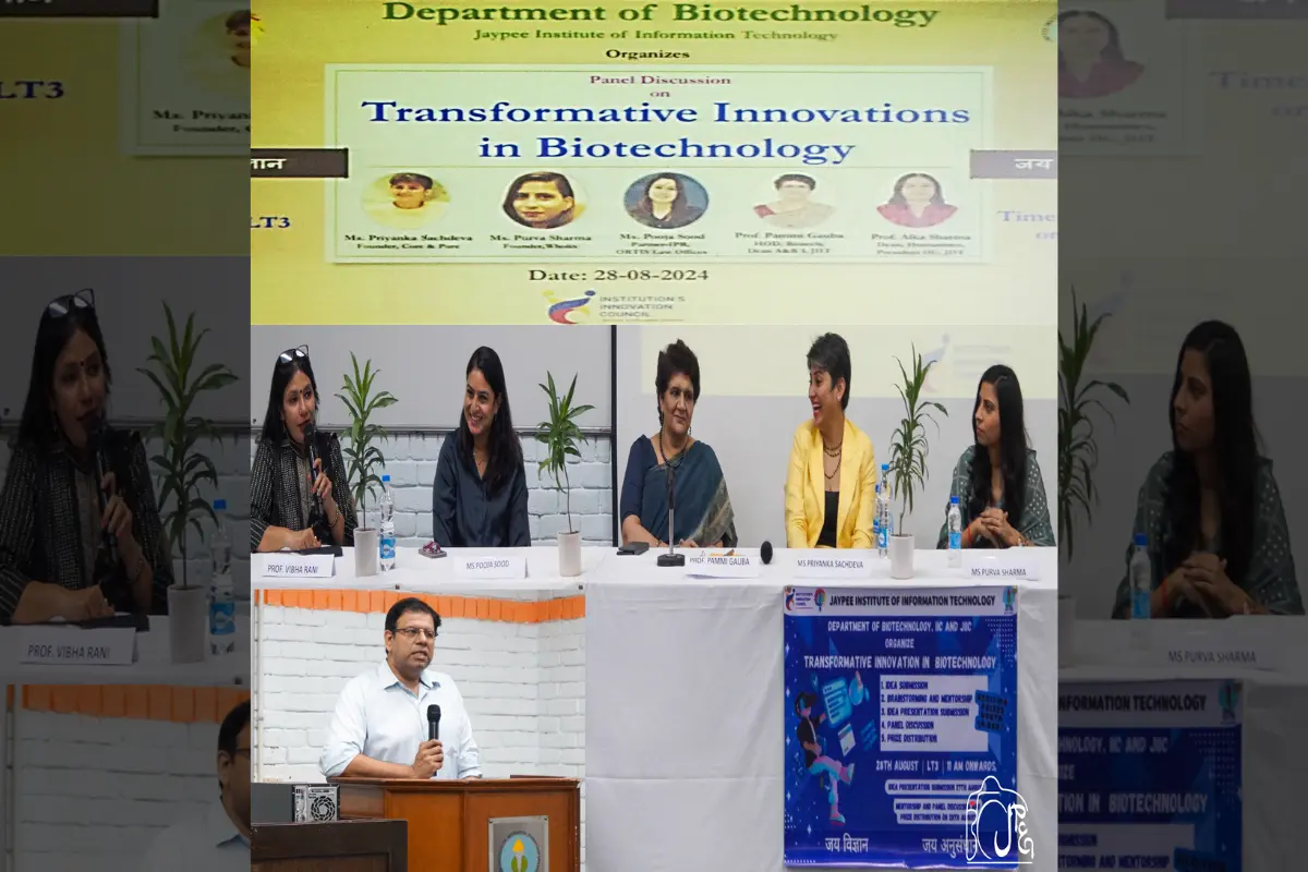 Department of Biotechnology, JIIT Noida Hosts Panel Discussion On ‘Transformative Innovation In Biotechnology’