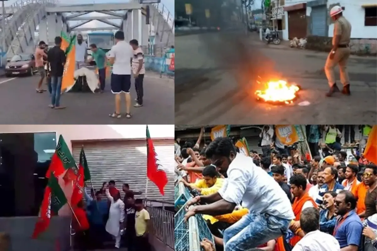 West Bengal Erupts In Violence Amid BJP’s 12-Hour General Strike