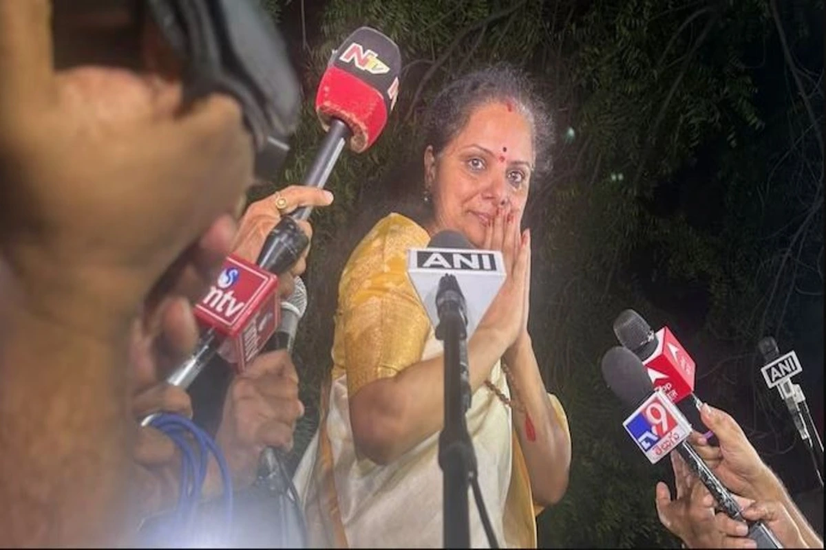 K Kavitha released from jail