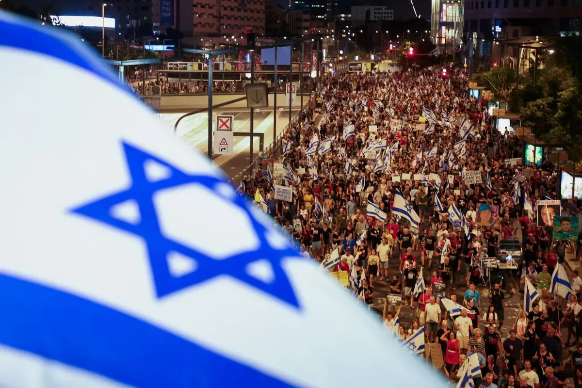 Mass Protests Erupt In Israel Urging Netanyahu To Negotiate Ceasefire With Hamas For Hostage Release