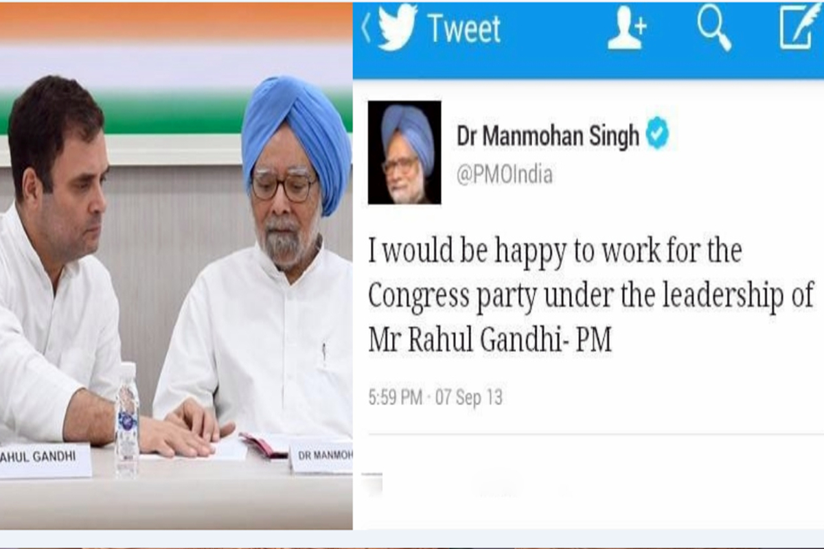 Manmohan Singh's 2013 Tweet