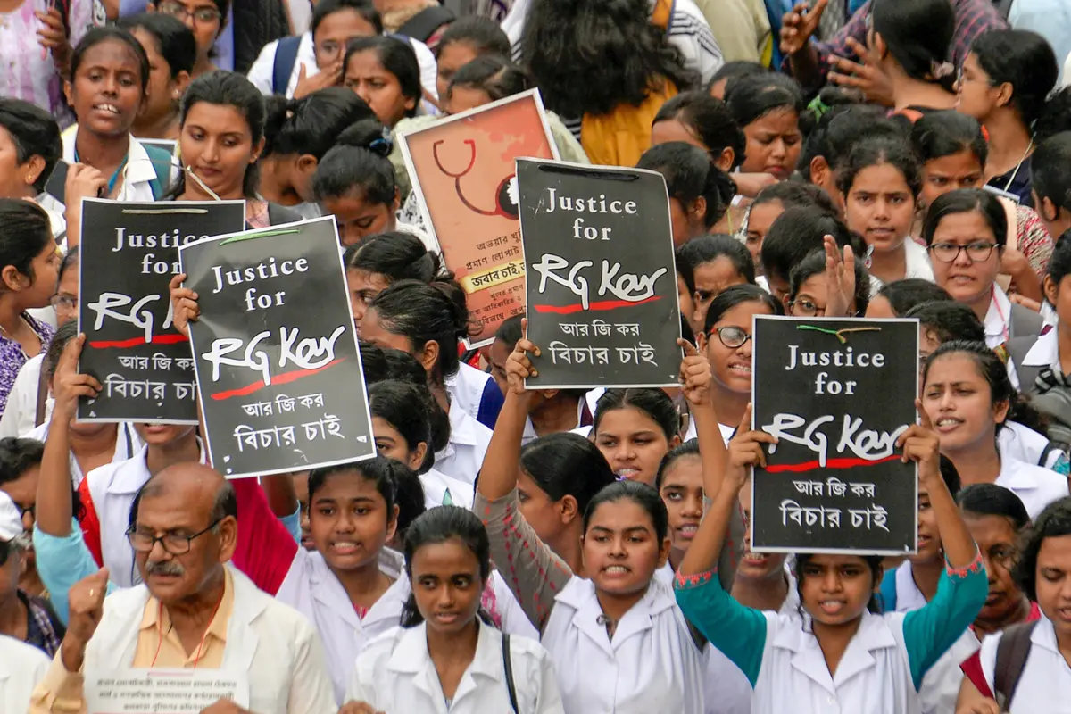 Medical Community Protests Continue Unabated At Swastha Bhavan Over RG Kar Rape-Murder Outrage