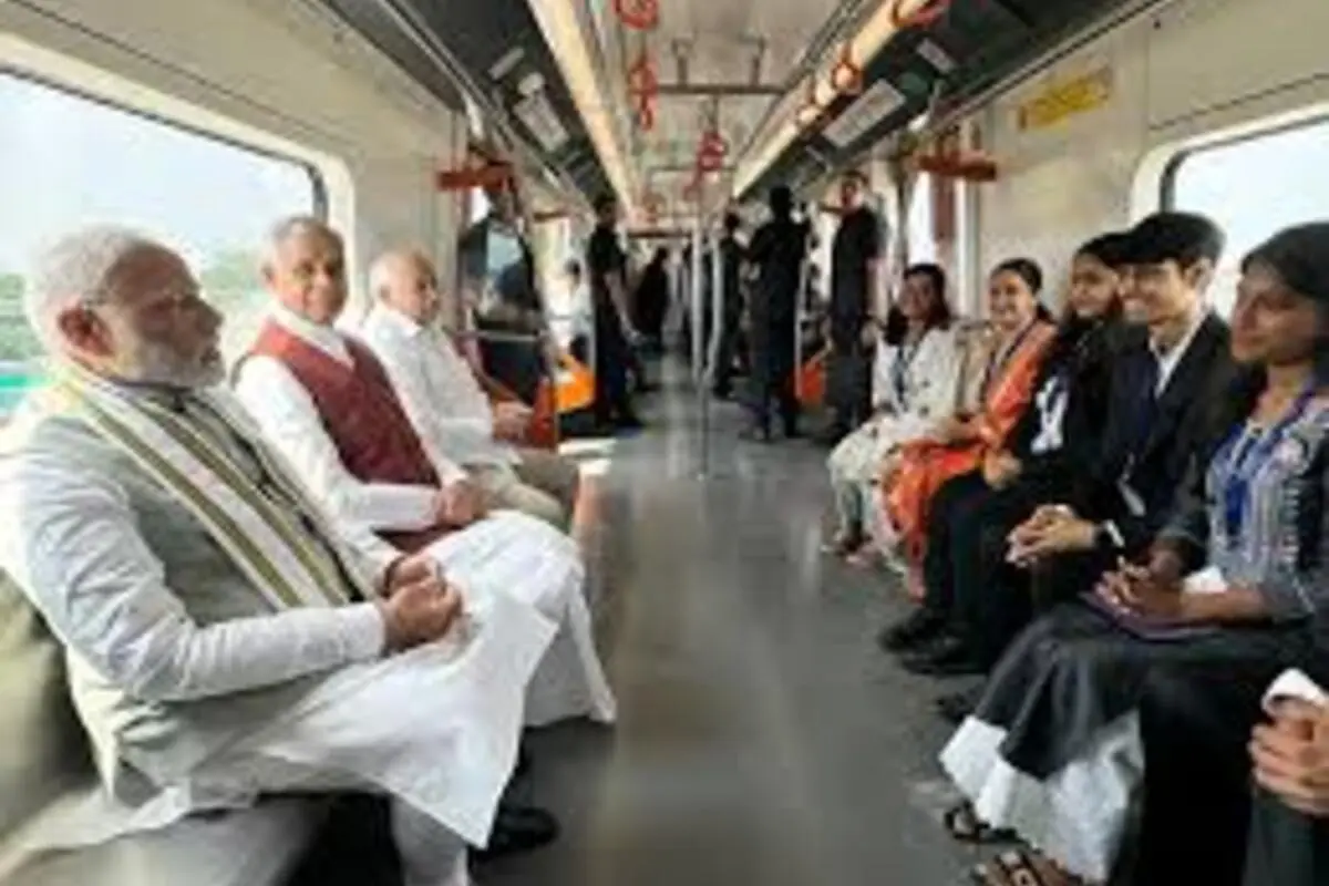 PM Modi Inaugurates Ahmedabad Metro Phase II