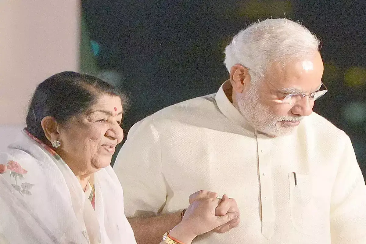 Prime Minister Modi Honors Lata Mangeshkar On Her 95th Birth Anniversary