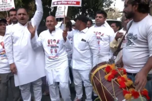 Congress Celebrations Erupt As Early Leads In Haryana, J&K Emerge During Vote Counting