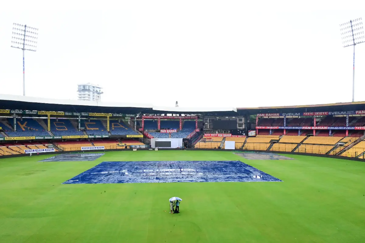 Rain Delays Toss For First Test Between India & New Zealand In Bengaluru