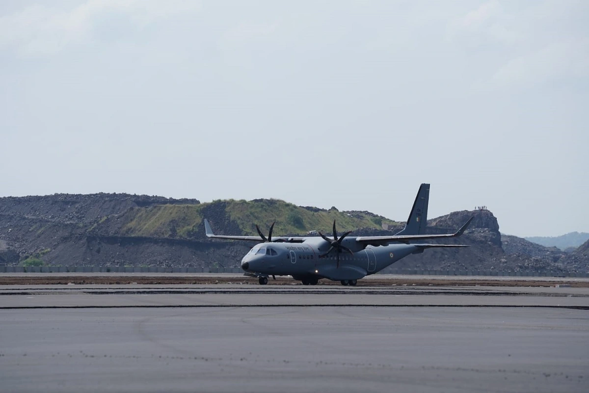 IAF Successfully Lands C-295 At Navi Mumbai International Airport Being Developed By Adani Group