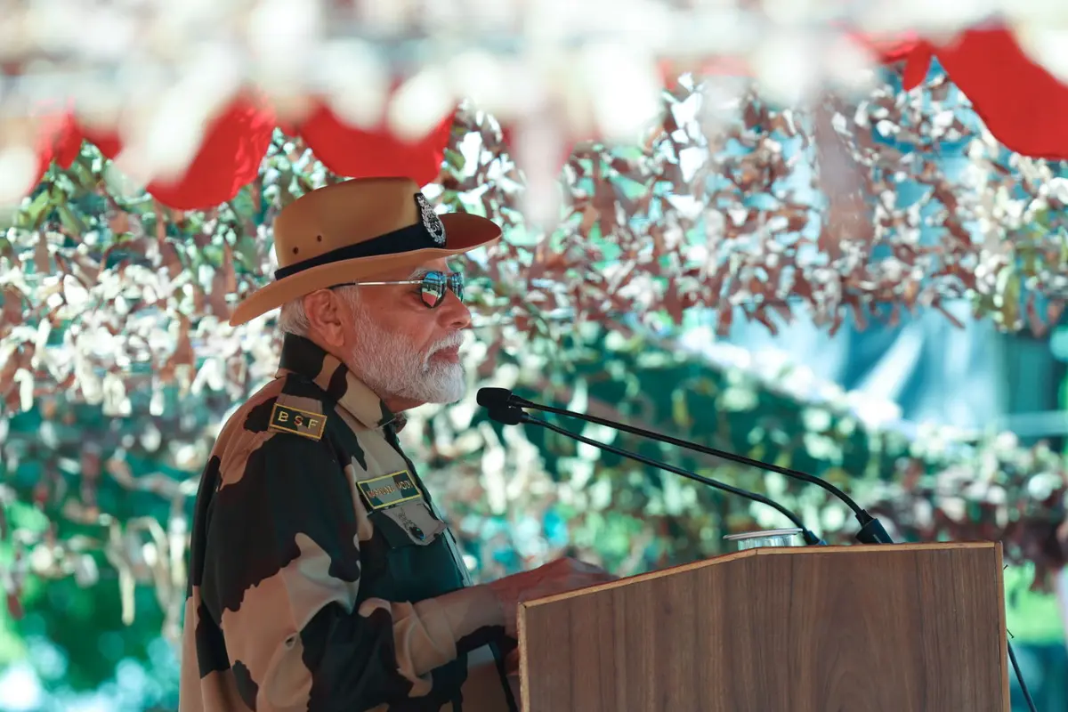 Prime Minister Modi Celebrates Diwali With Armed Forces In Kutch, Gujarat