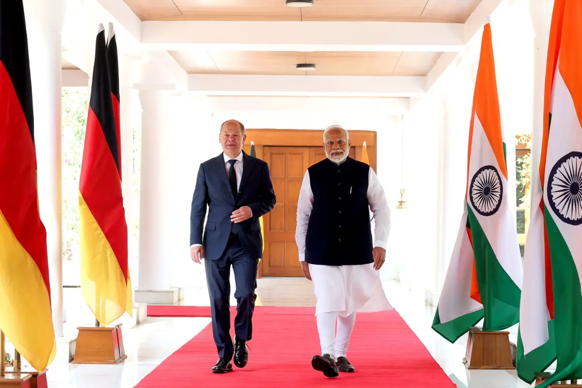 German Chancellor Olaf Scholz Meets PM Modi Ahead Of Asia-Pacific Conference