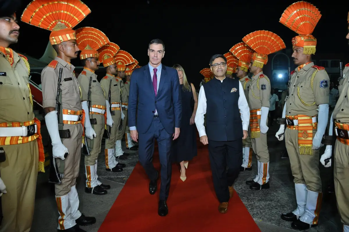 Spanish President Pedro Sanchez Begins Landmark Visit To India; Aims To Strengthen Bilateral Ties