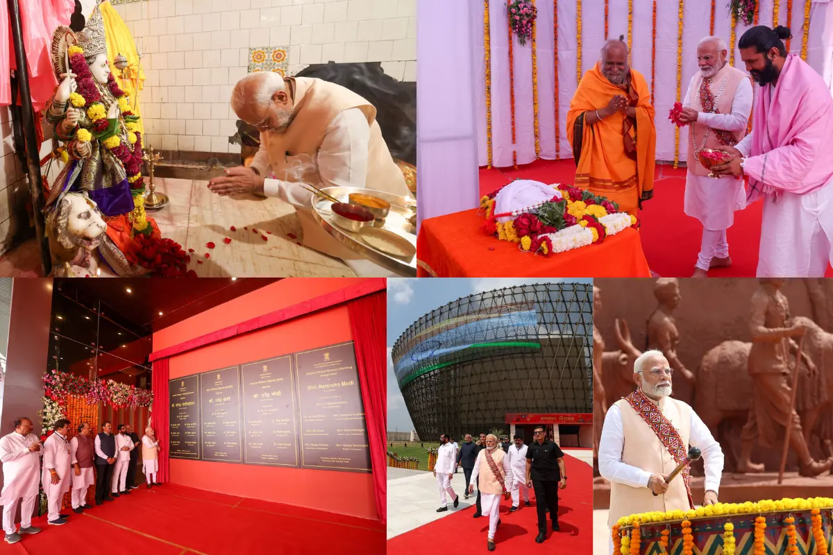 PM Modi Visits Poharadevi Temple; Inaugurates Banjara Virasat Museum