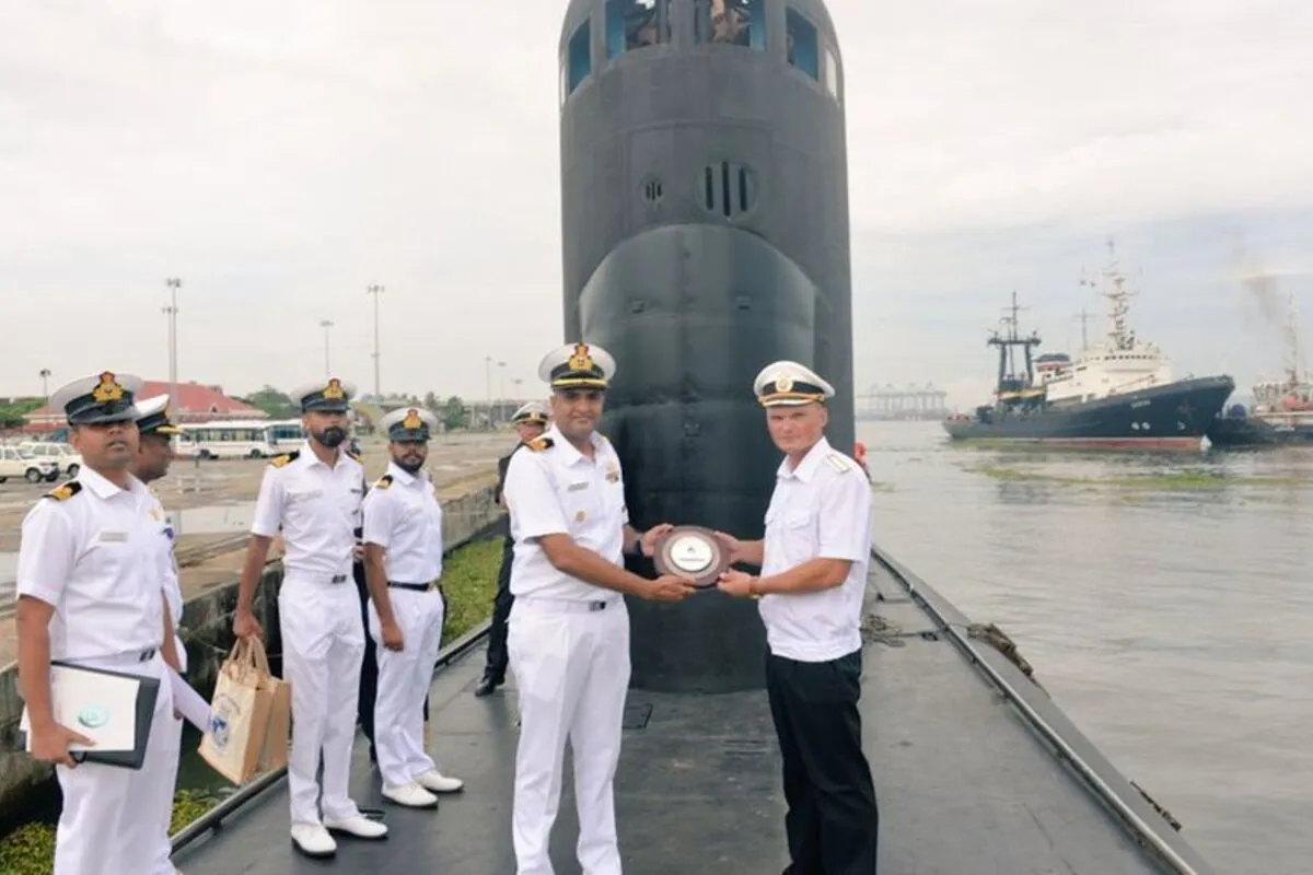 Russian Submarine Ufa Docks At Kochi Port; Welcomed By Indian Navy