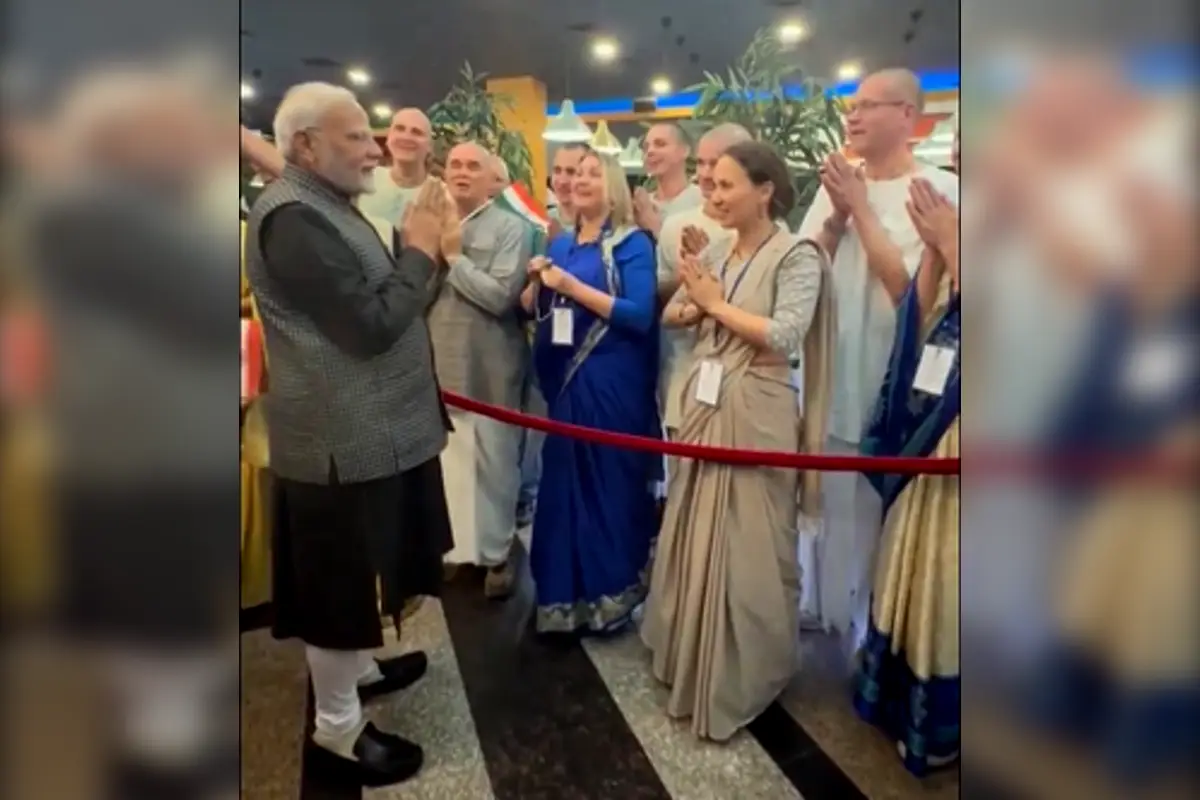 Prime Minister Narendra Modi Arrives In Kazan For BRICS Summit Amid Grand Welcome