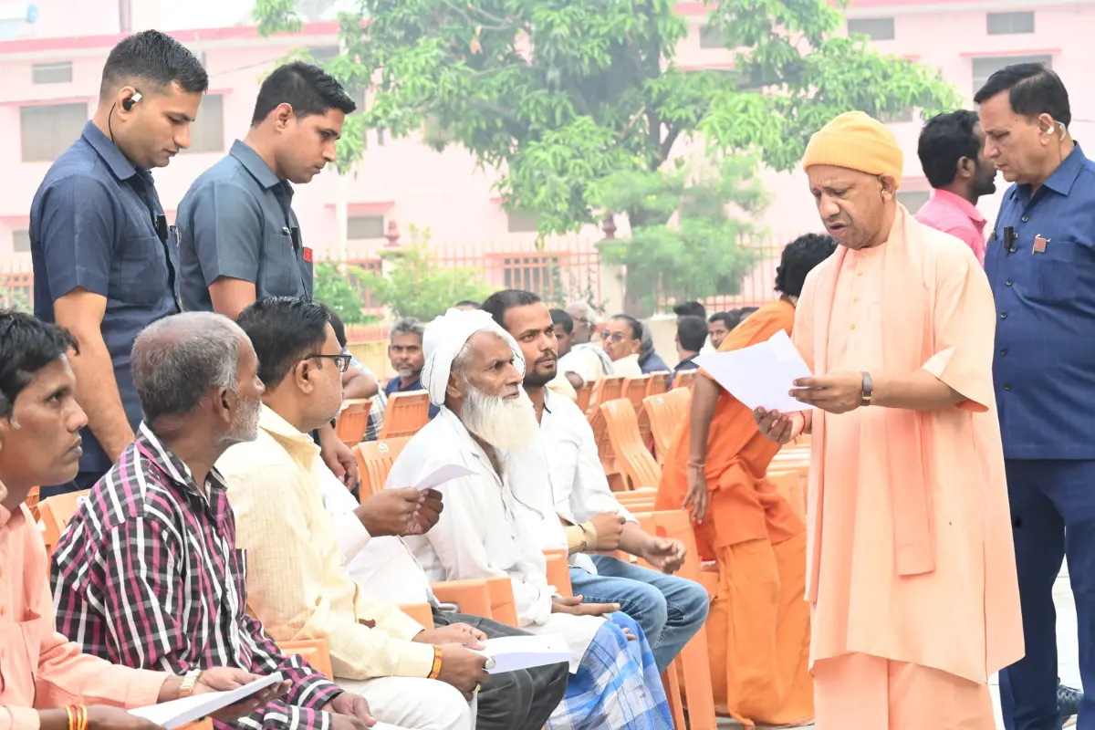 CM Yogi Adityanath Holds ‘Janta Darshan’ To Address Public Concerns In Gorakhpur