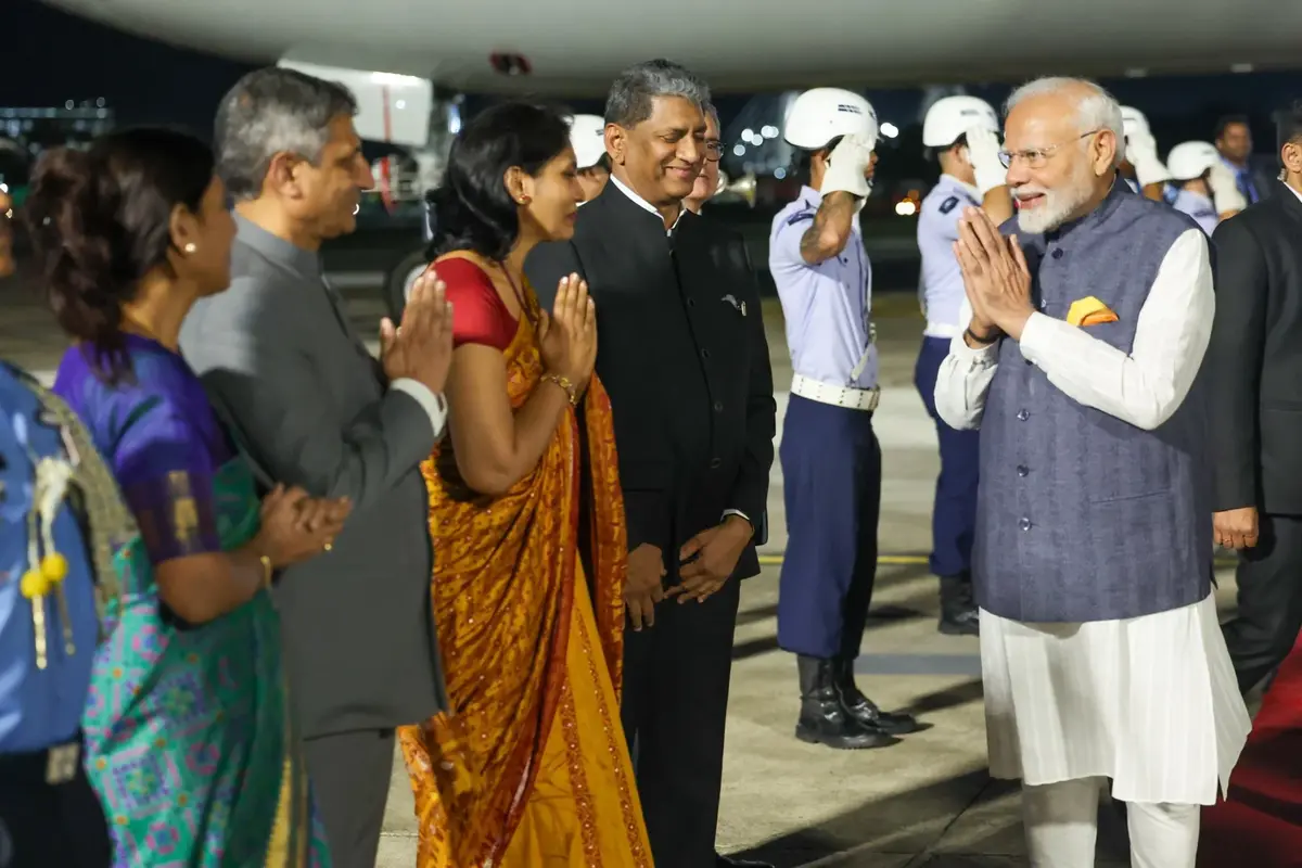 PM Modi Arrives In Brazil For G20 Summit