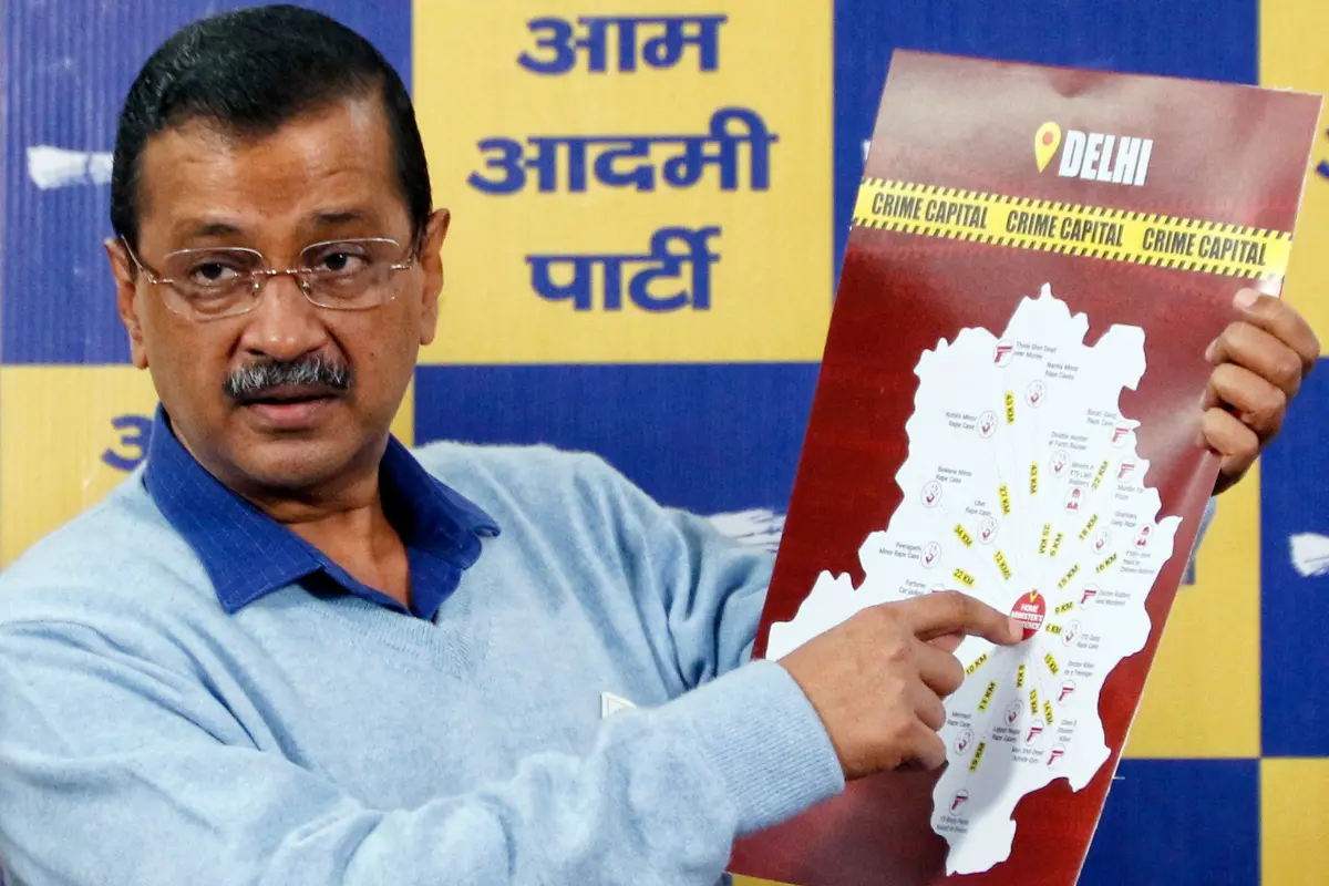 Kejriwal Criticizes BJP Government Over Rising Crime In Delhi