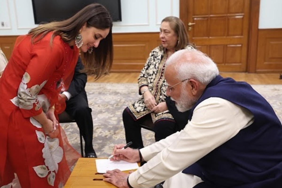 Kapoor Family Meets PM Modi; Kareena Kapoor Khan Gets Autograph For Her Sons, Drop Pics From Delhi Visit