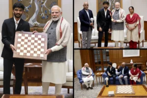 PM Modi Meets World Chess Champion D Gukesh; Celebrates Historic Win