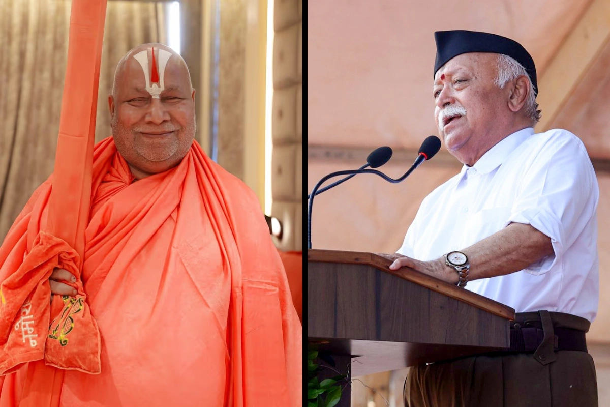 Swami Ramabhadracharya: Bhagwat’s Temple-Mosque Views ‘Personal’, Not Reflective Of Hinduism