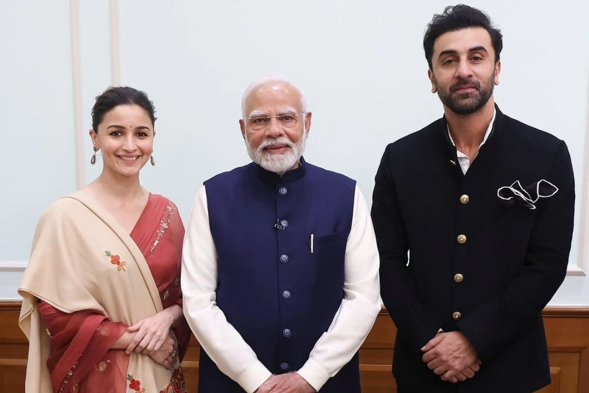 Ranbir Kapoor, Alia Bhatt and PM Narendra Modi