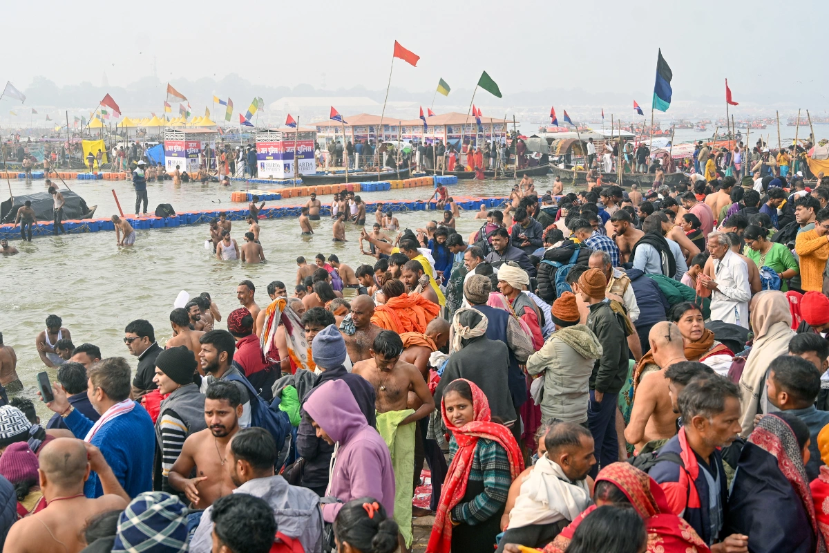 Devotees Holy Dip