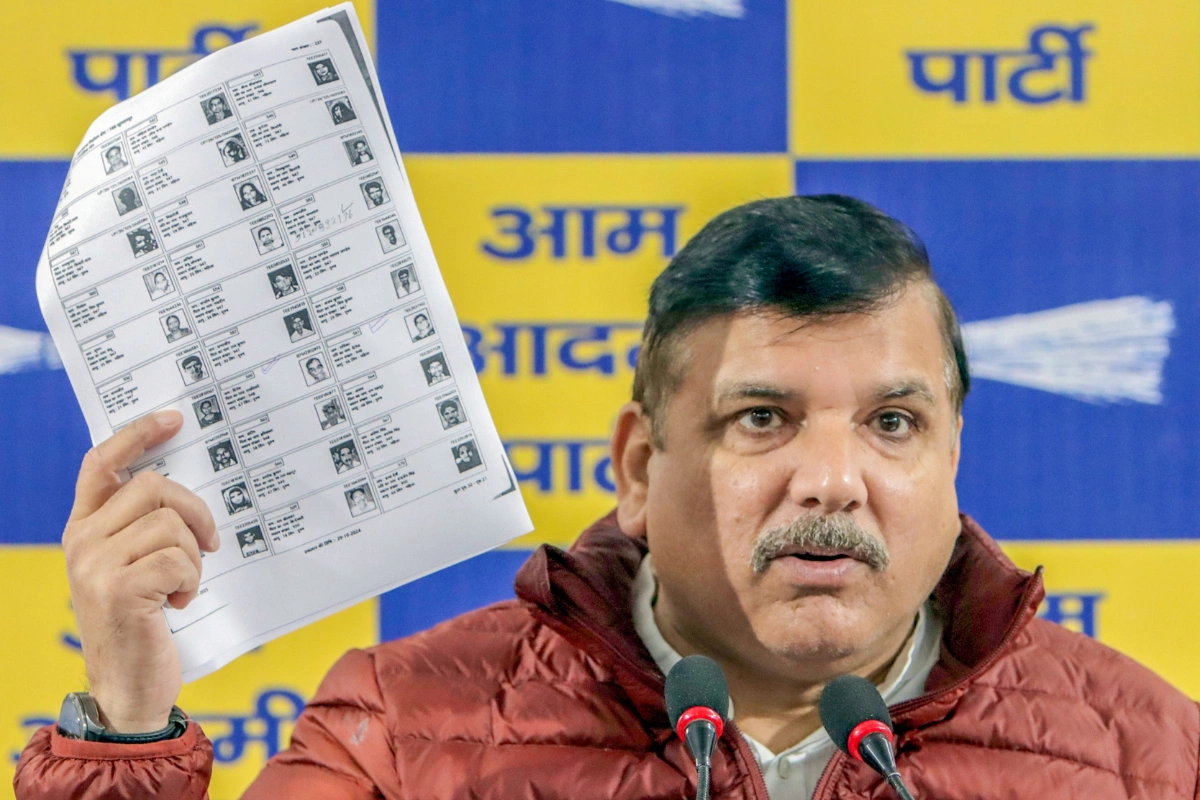 AAP MP Sanjay Singh Refutes BJP’s Claims Of Double Voting In Delhi Elections