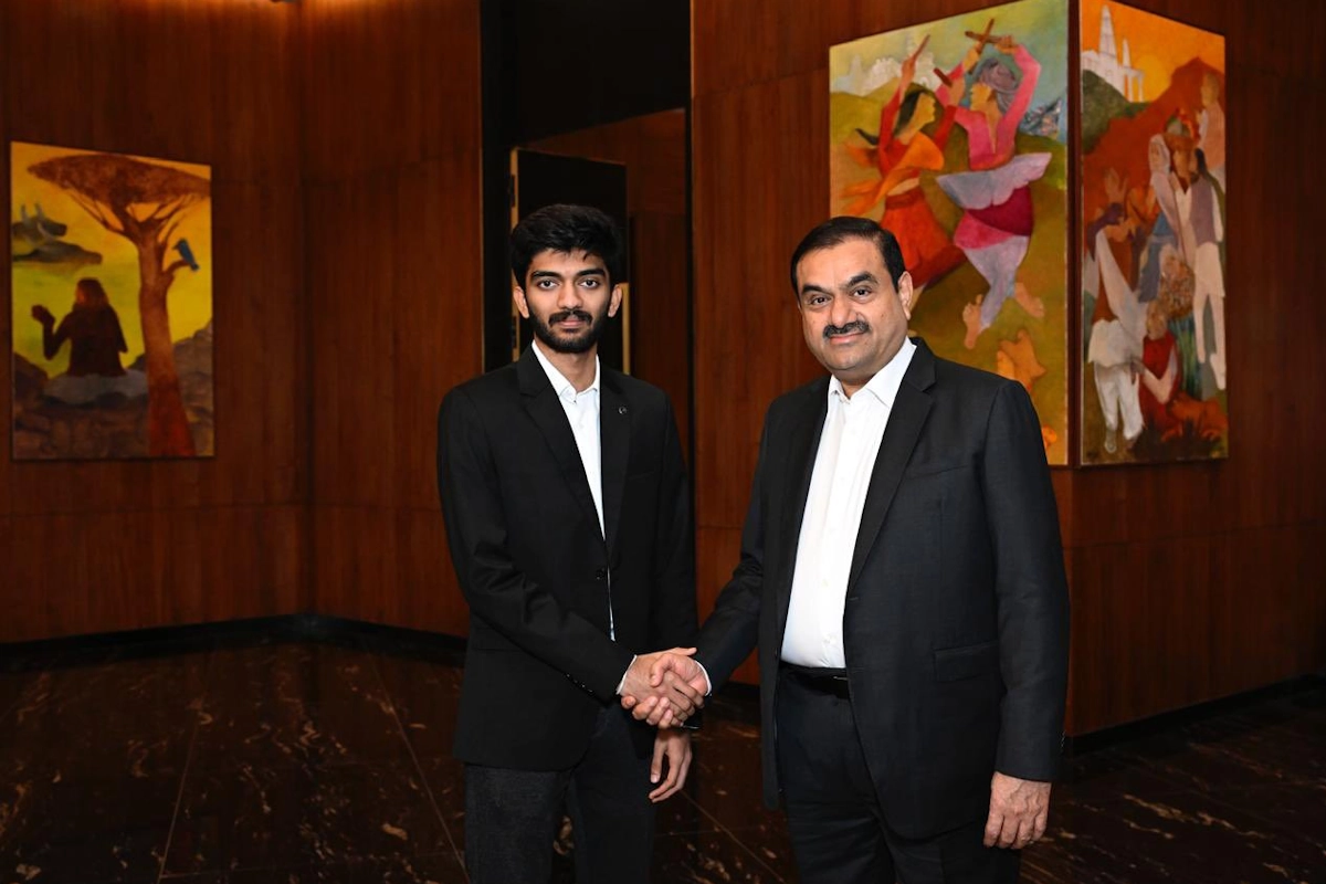 Gautam Adani Applauds Young Chess Prodigy Gukesh