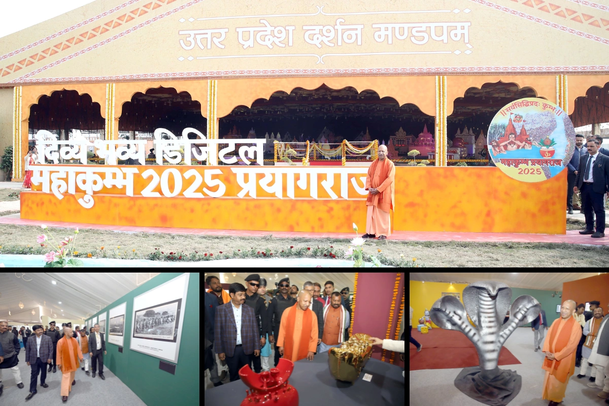 Yogi Adityanath Inaugurates UP State Pavilion At Maha Kumbh; Celebrates Cultural Heritage