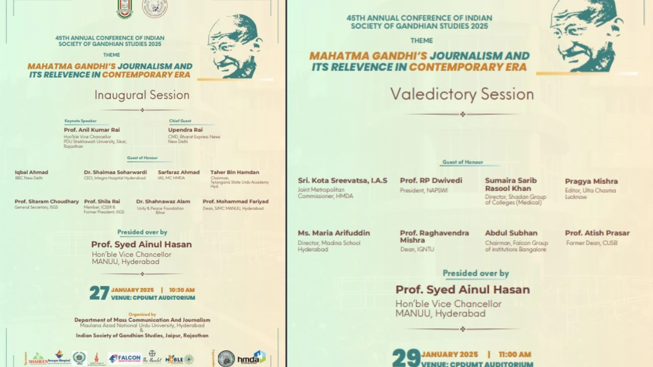 Mahatma Gandhi’s Journalism And Its Relevance Today: A Grand Conference In Hyderabad