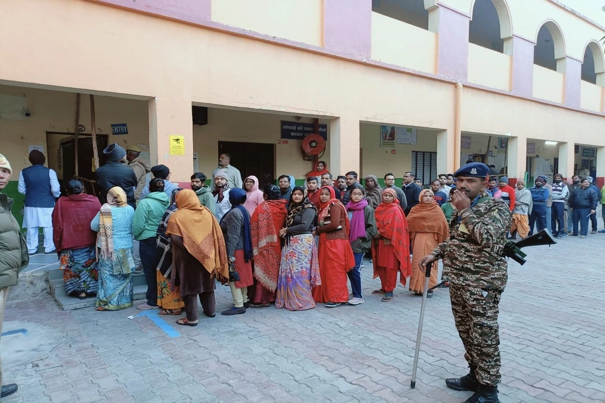 Voter Turnout of 33.31% Recorded Till 1 PM In Delhi Assembly Elections 2025