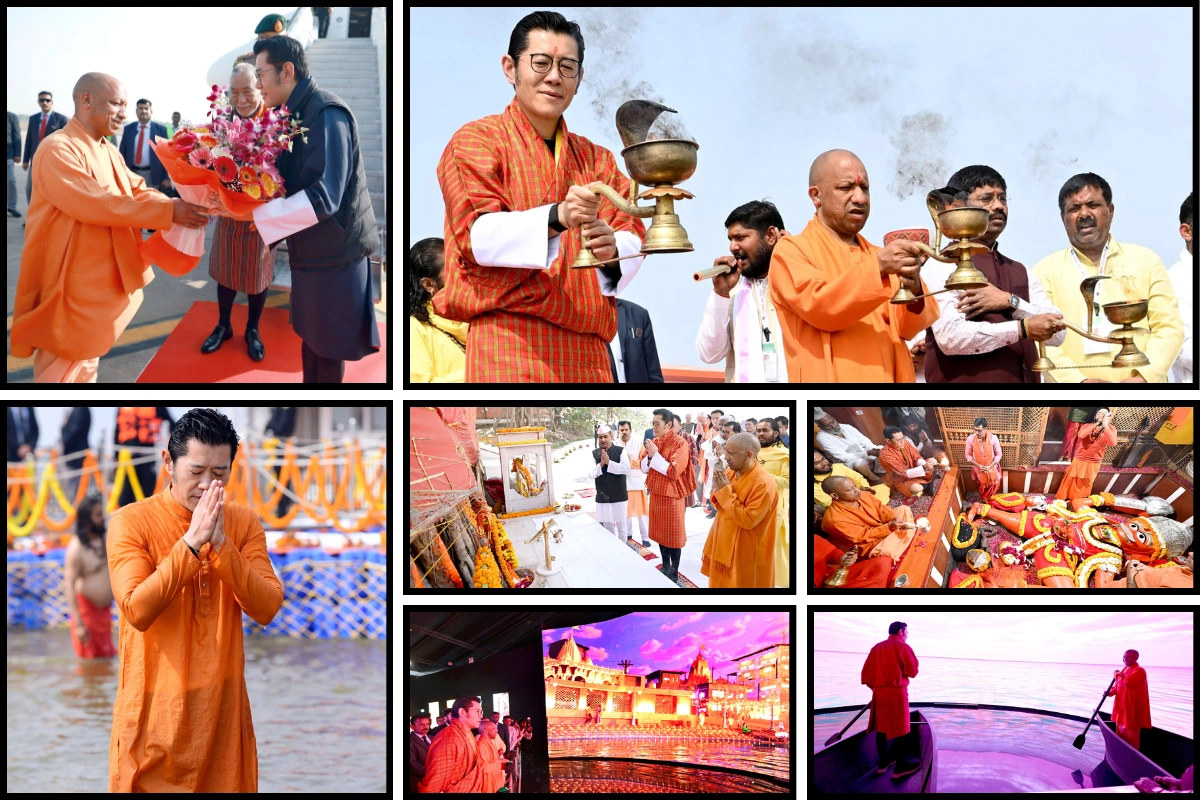 Bhutan’s King Jigme Khesar Namgyal Wangchuk Participates In Maha Kumbh Spiritual Activities