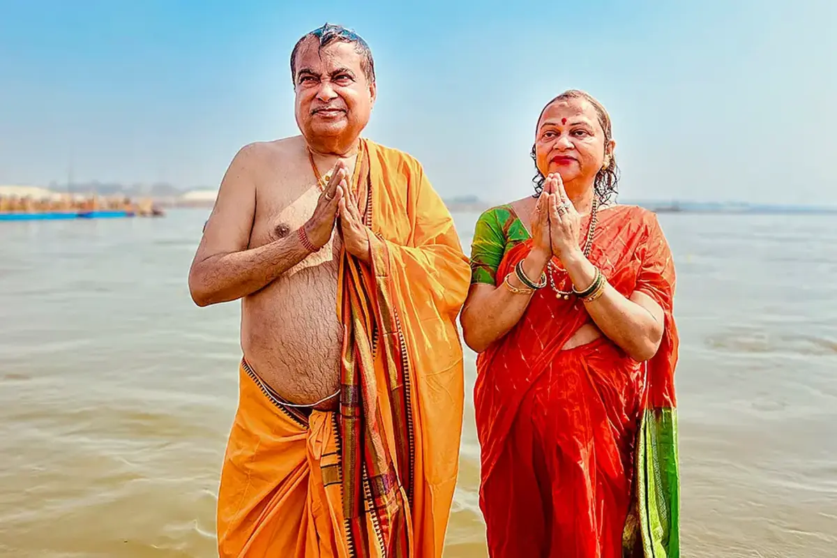 Union Minister Nitin Gadkari Praises Uttar Pradesh’s Flawless Arrangements For Maha Kumbh 2025