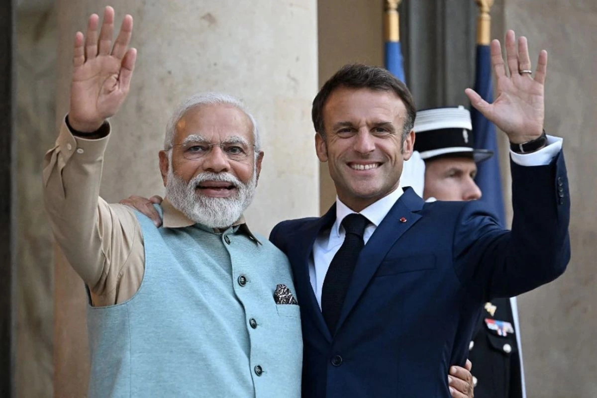 PM Narendra Modi and French President Emmanuel Macron