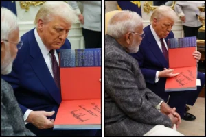 US President Gifts Signed Copy Of His Book To PM Modi, Calls Latter ‘Great’ During White House Meeting