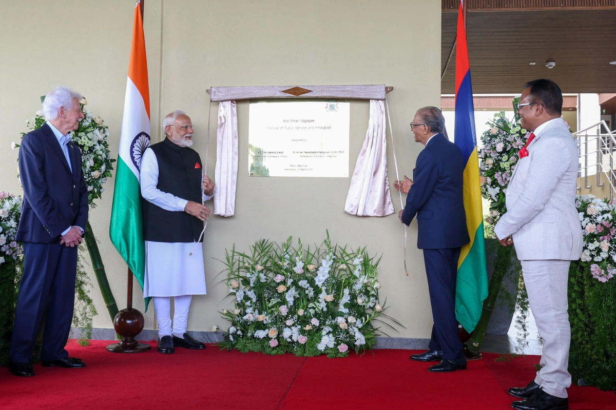 PM Modi, Mauritius PM Inaugurate Atal Bihari Vajpayee Institute