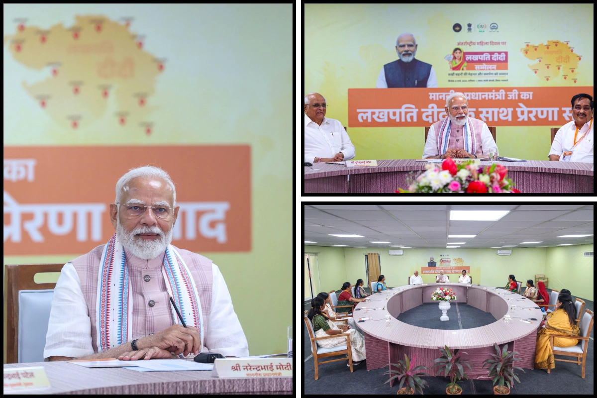 PM Modi Engages With Lakhpati Didis; Launches Rural Livelihood Schemes In Gujarat