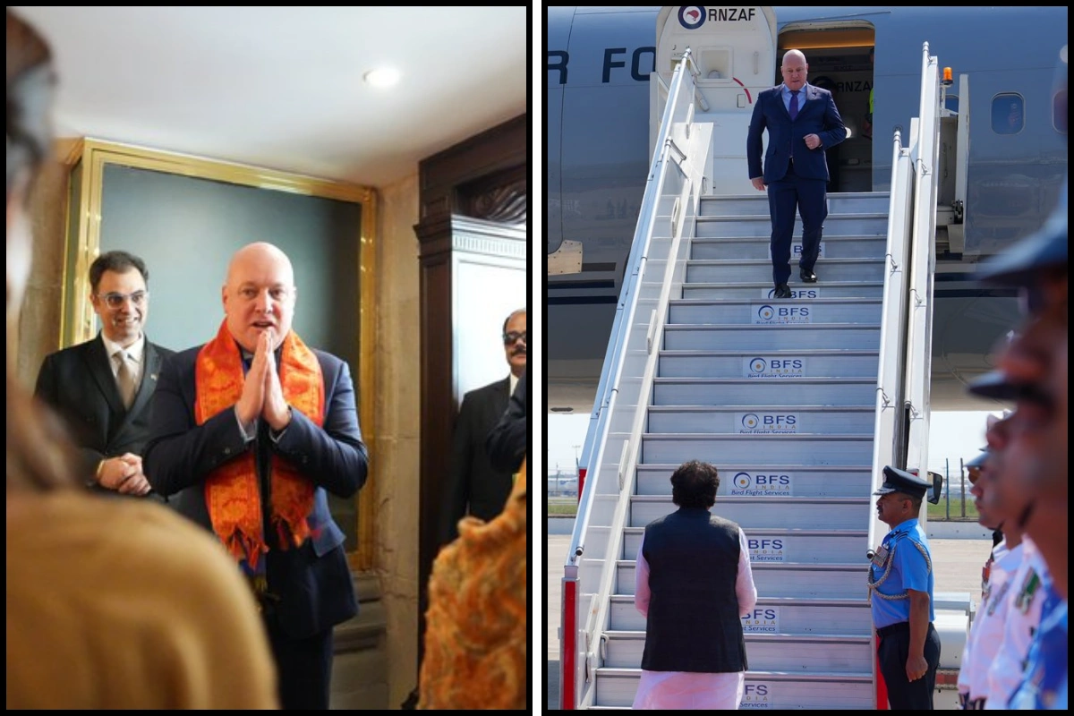 New Zealand PM Luxon Lands In India To Strengthen India-New Zealand Ties