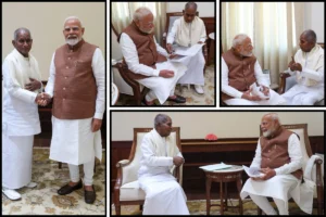 PM Modi Meets Ilaiyaraaja; Lauds His Historic Symphony Performance