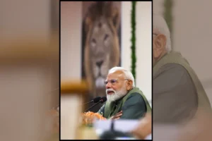 PM Modi Interacts With Gir Forest Staff; Takes Lion Safari On World Wildlife Day