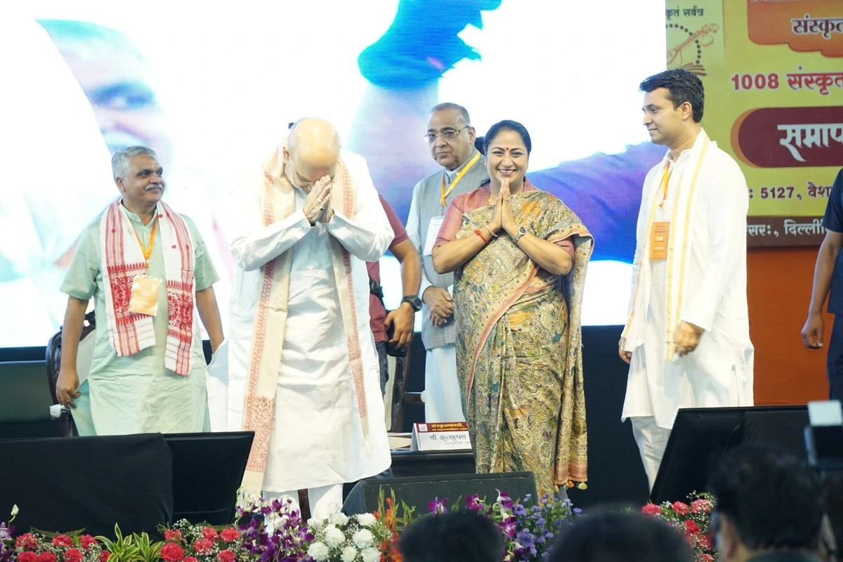 Amit Shah Hails Sanskrit Revival Under Modi Government