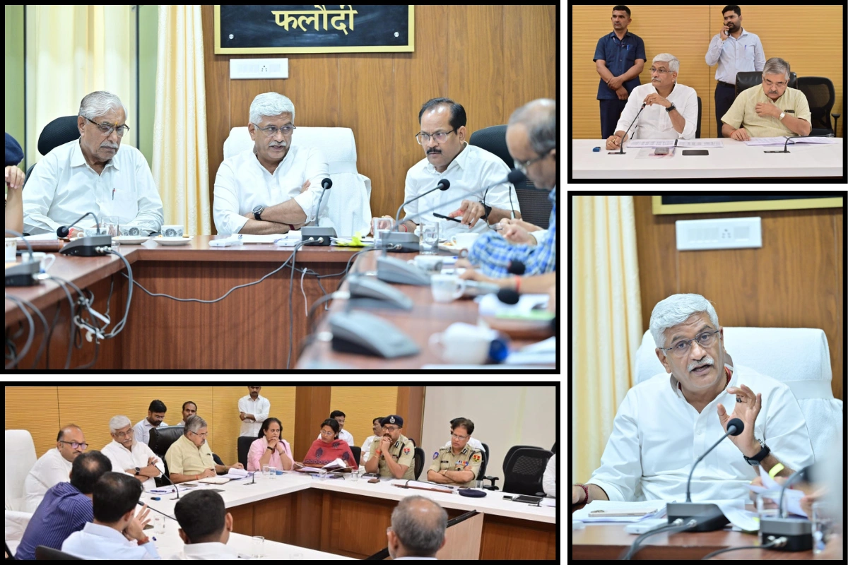 Gajendra Singh Shekhawat Reviews Disaster Readiness In Phalodi