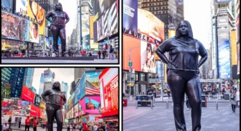 12-Foot Statue In Times Square Celebrates Empathy; Faces Online Backlash